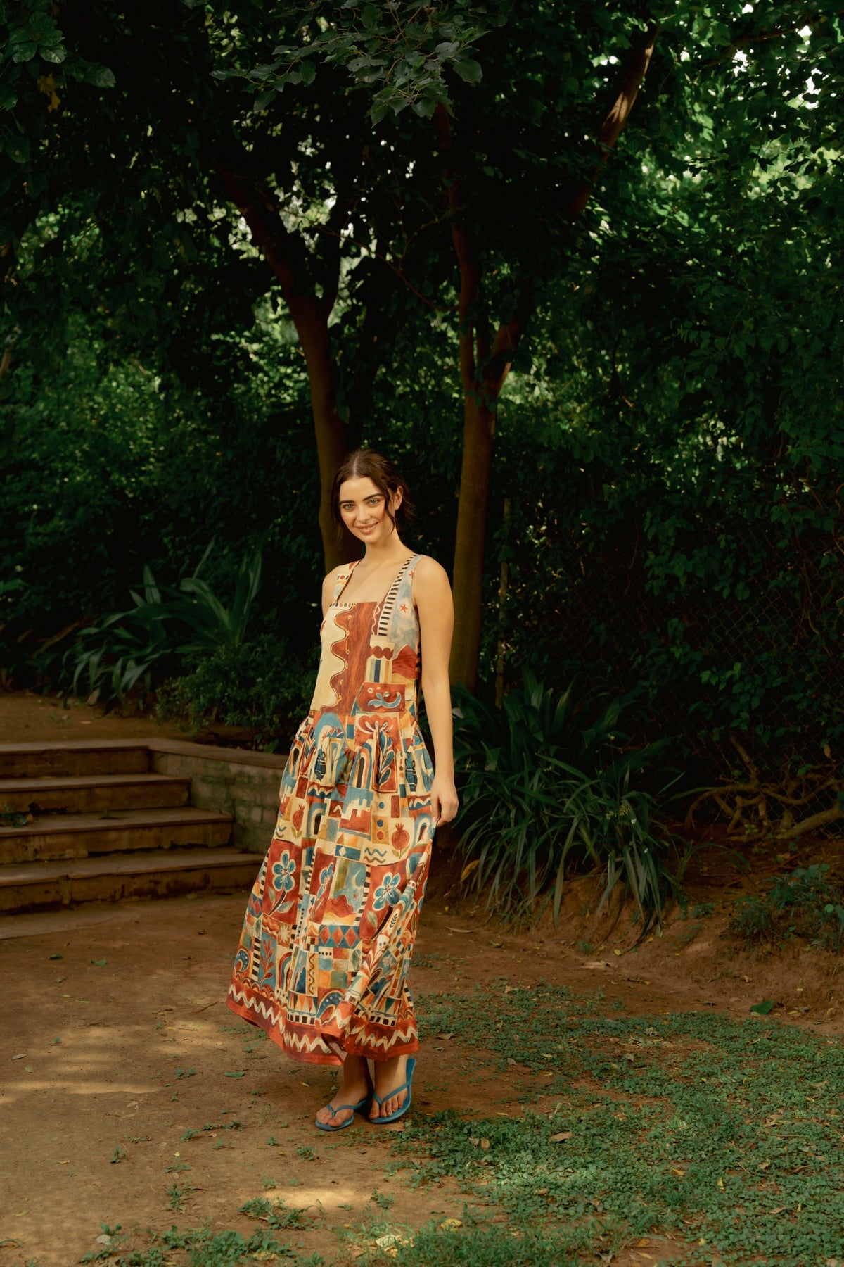 Terracotta Village Dress