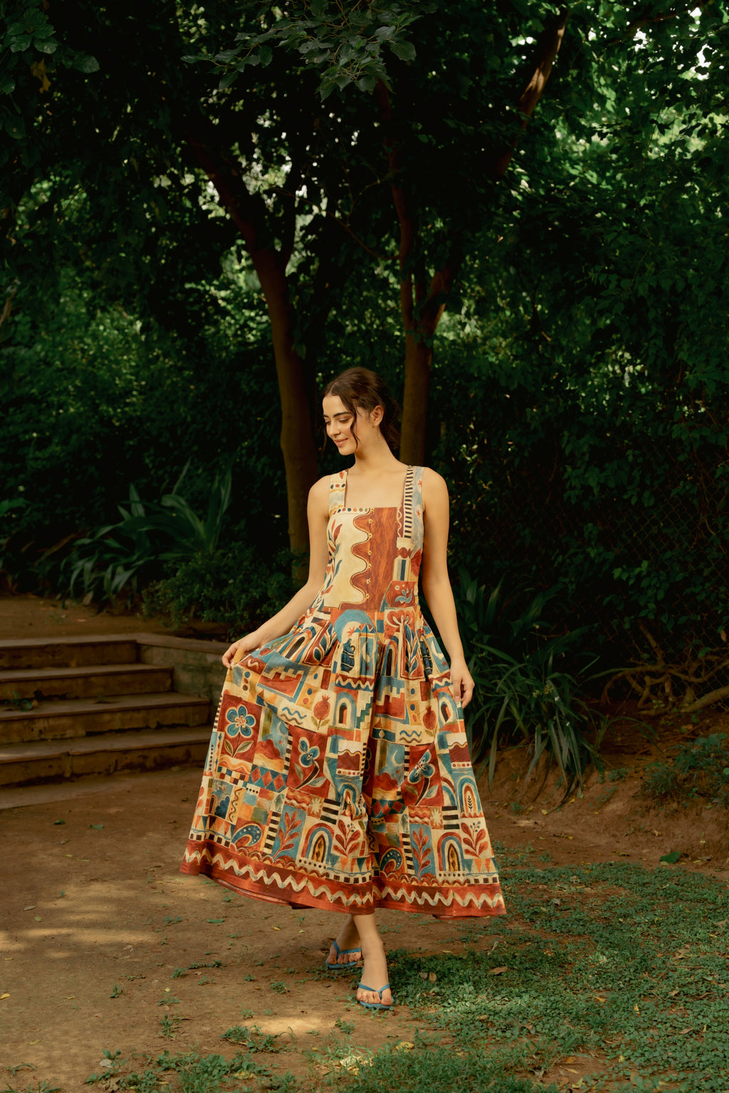 Terracotta Village Dress