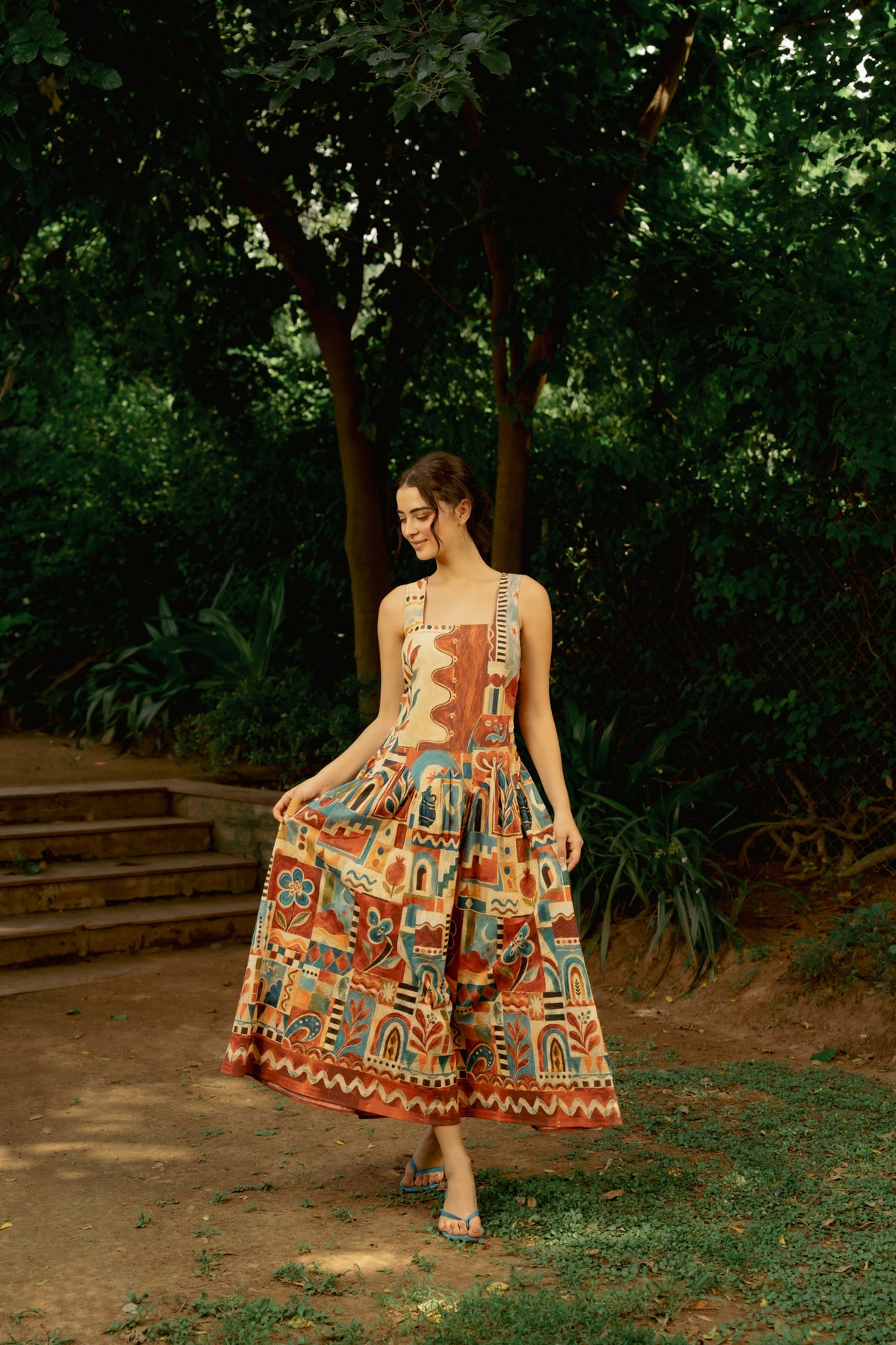 Terracotta Village Dress