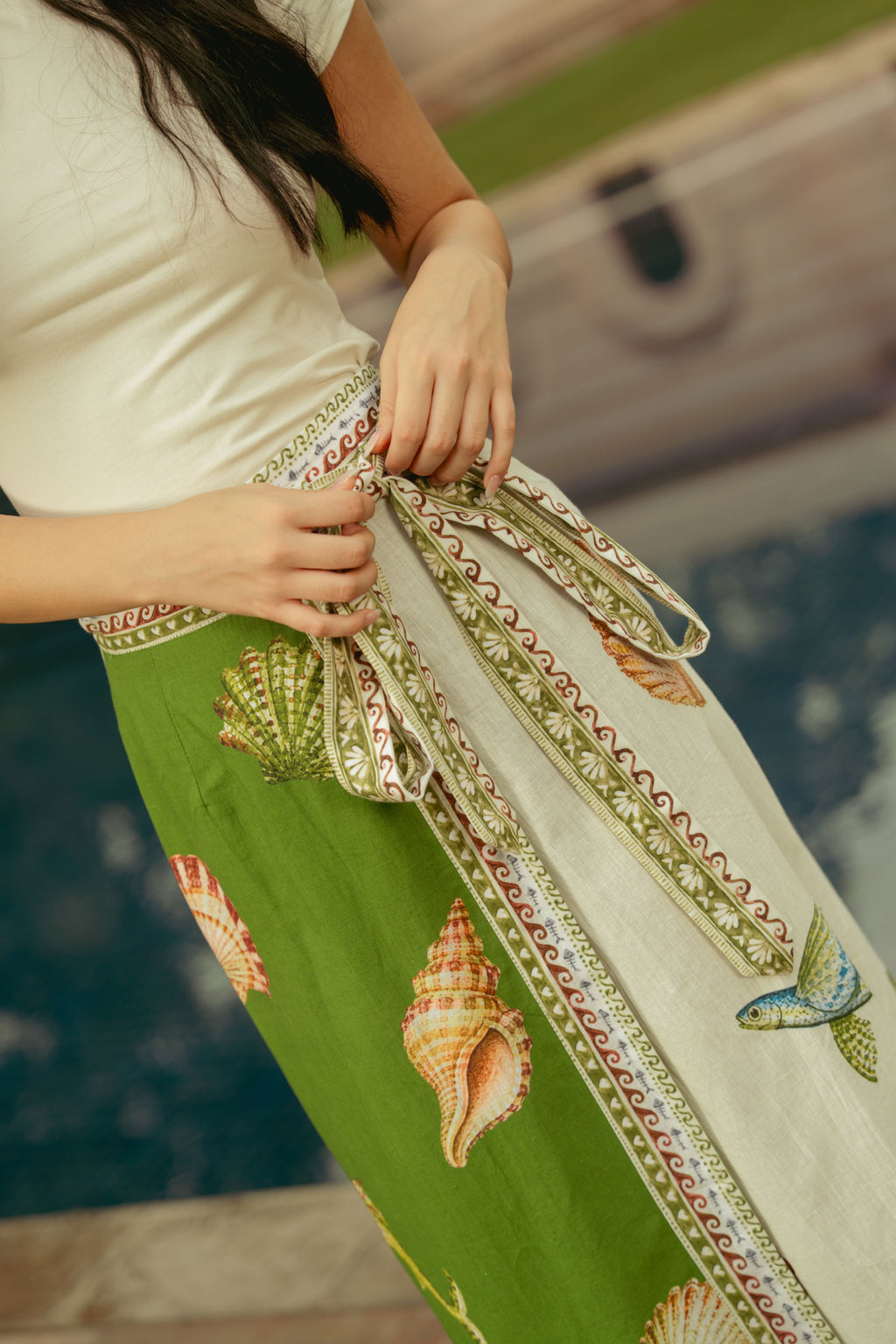 Under The Sea Wrap Skirt