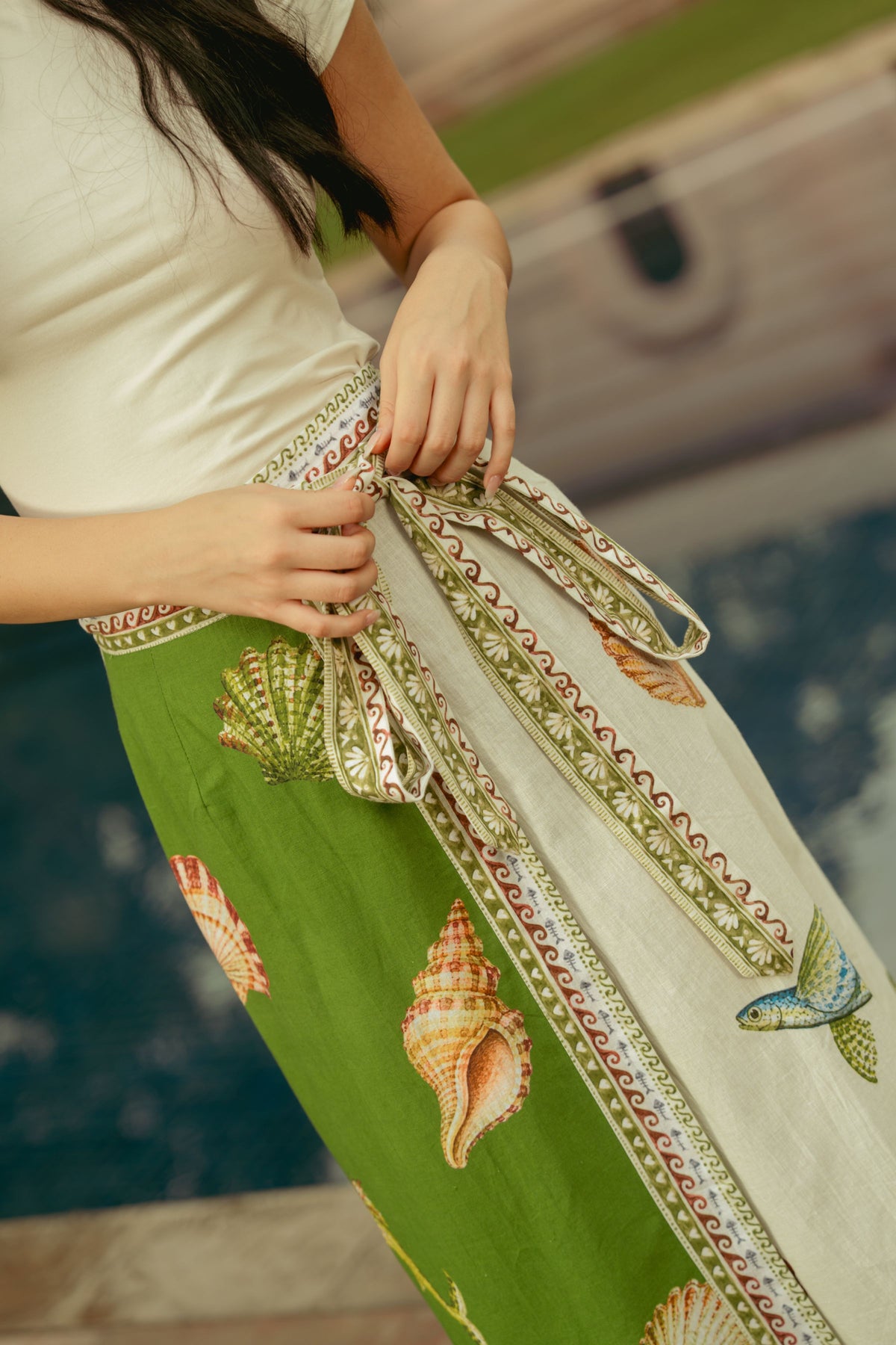 Under The Sea Wrap Skirt