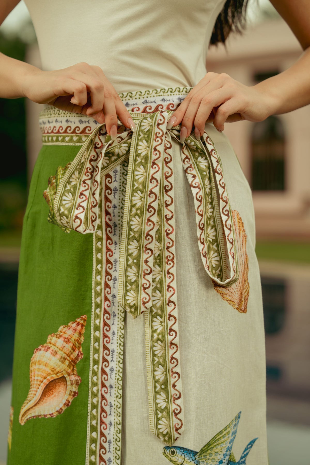 Under The Sea Wrap Skirt
