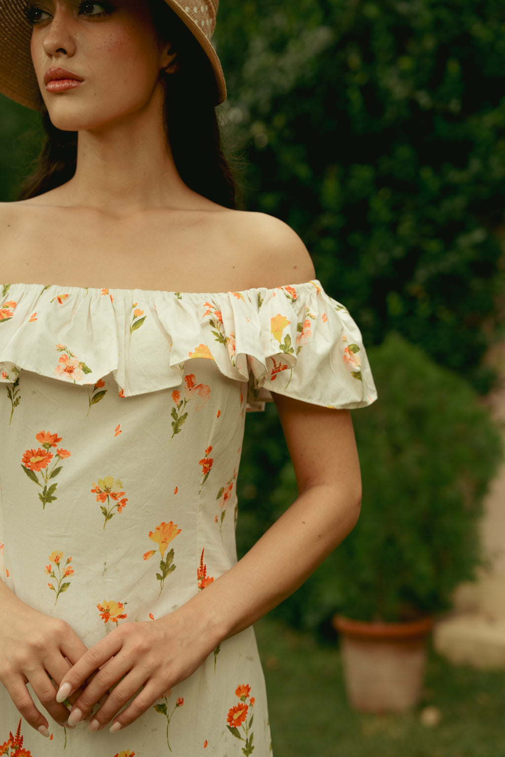 Off Shoulder Meadow Maxi
