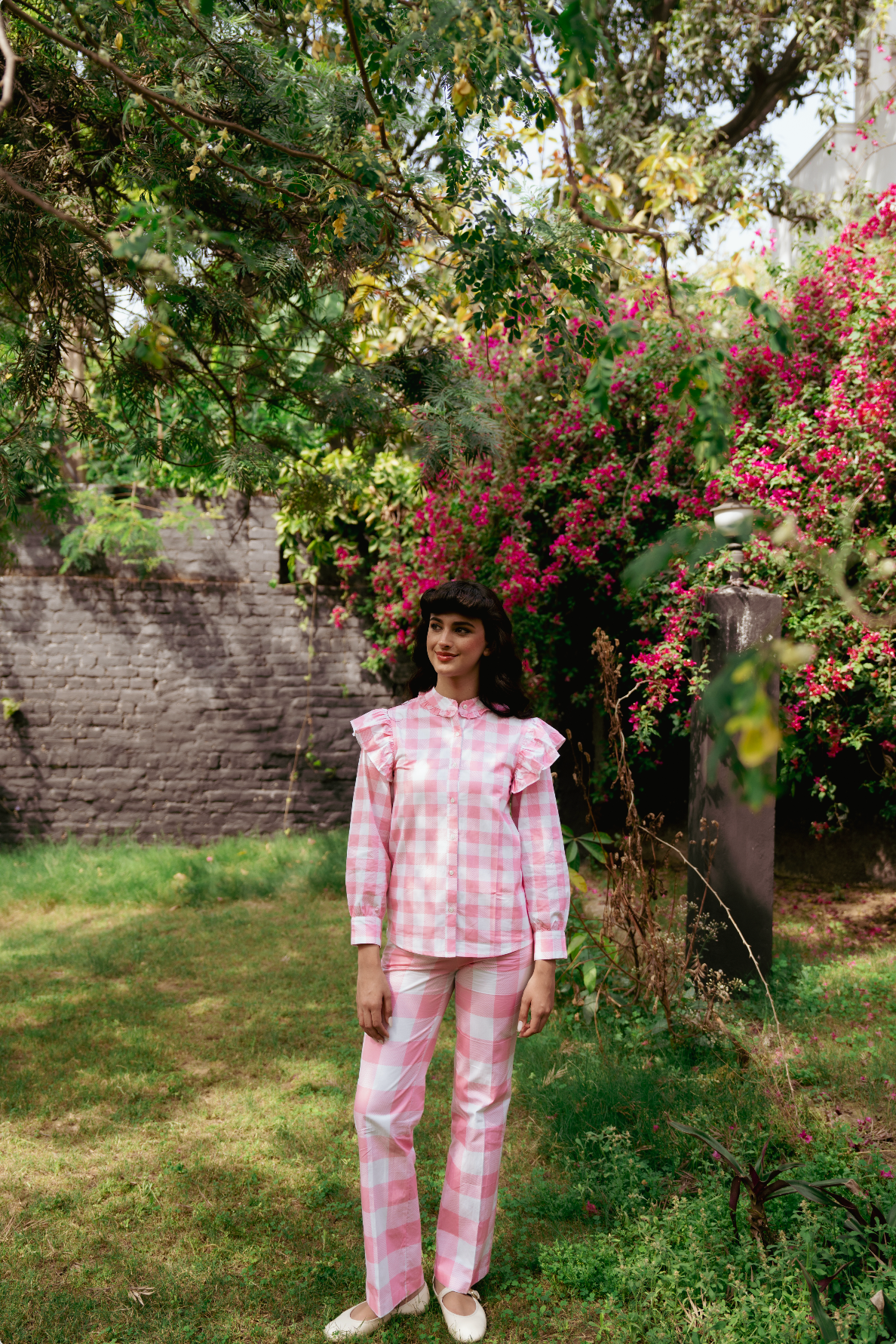 Rosé Gingham CO-ORD