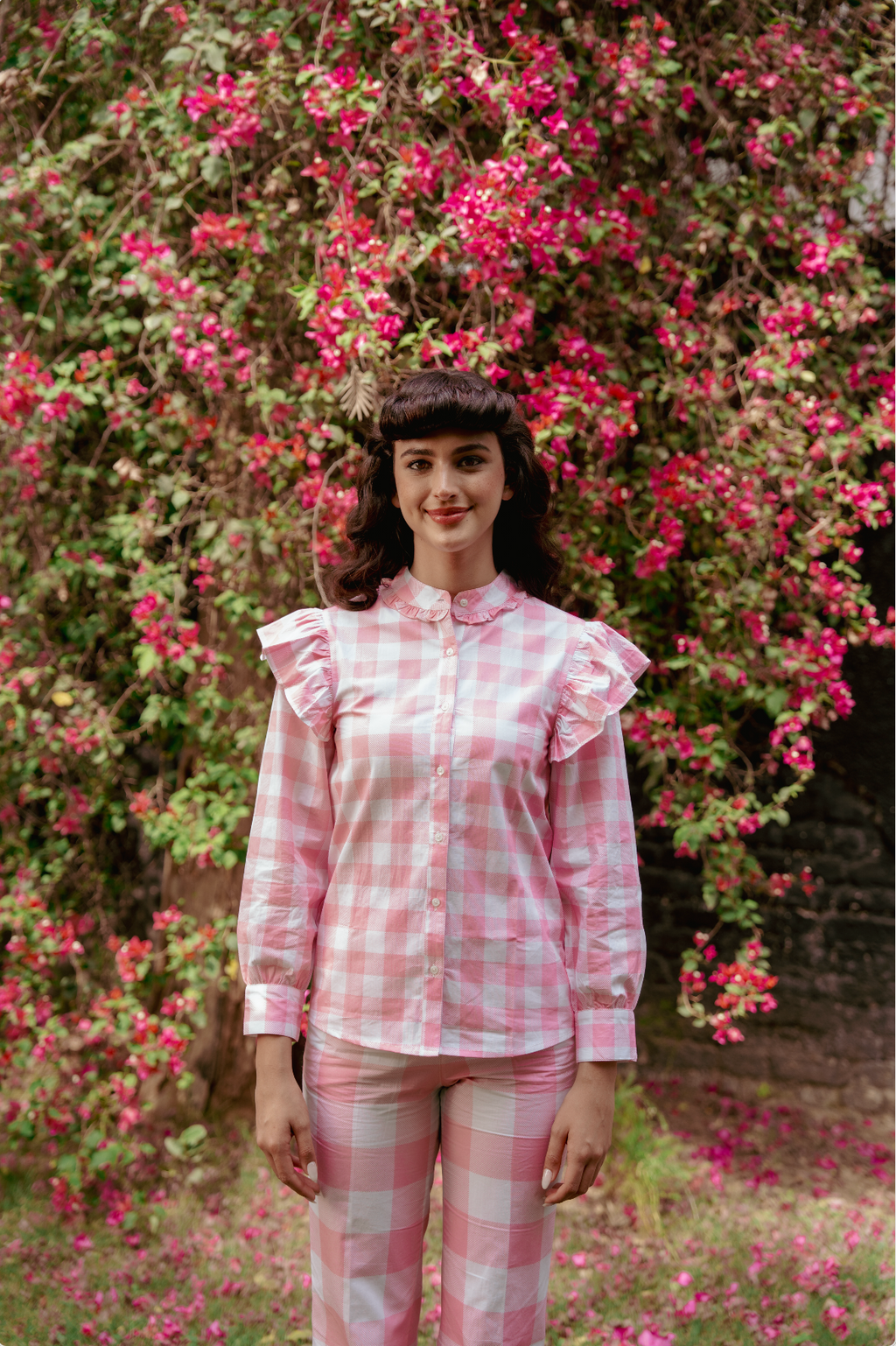 Rosé Gingham CO-ORD