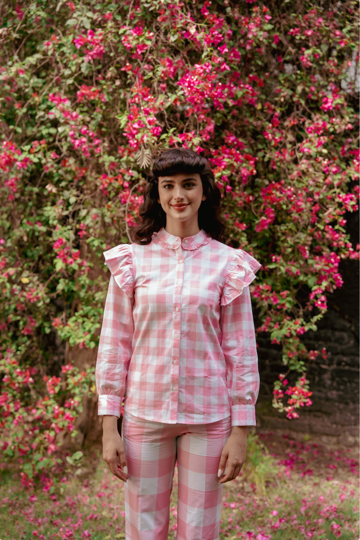 Rosé Gingham CO-ORD