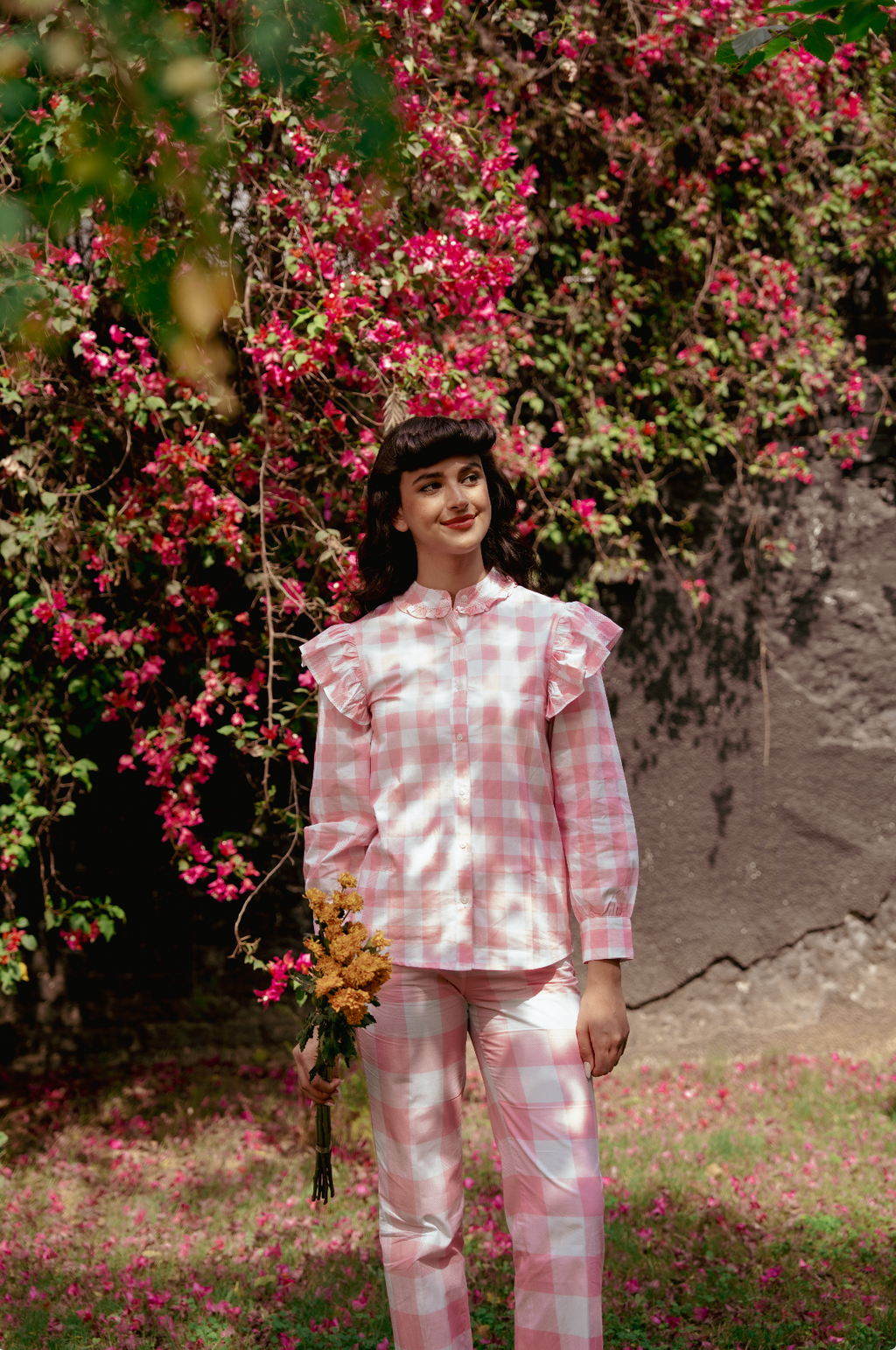 Rosé Gingham CO-ORD