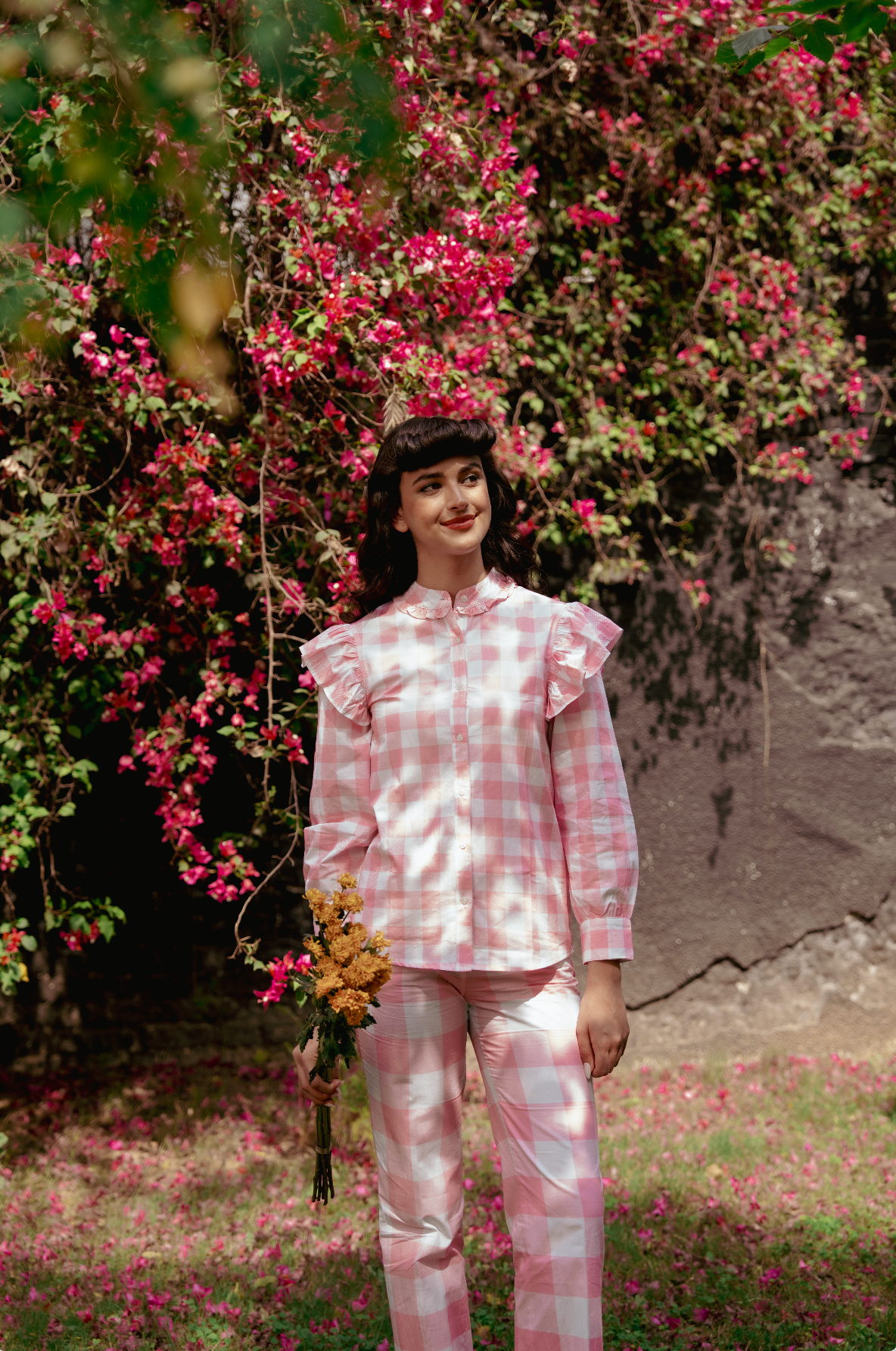 Rosé Gingham CO-ORD