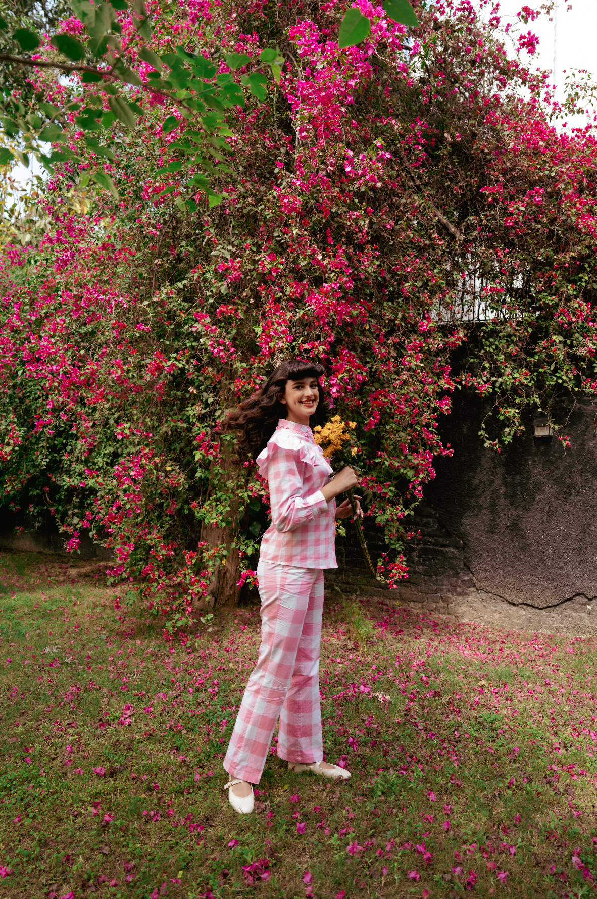 Rosé Gingham CO-ORD