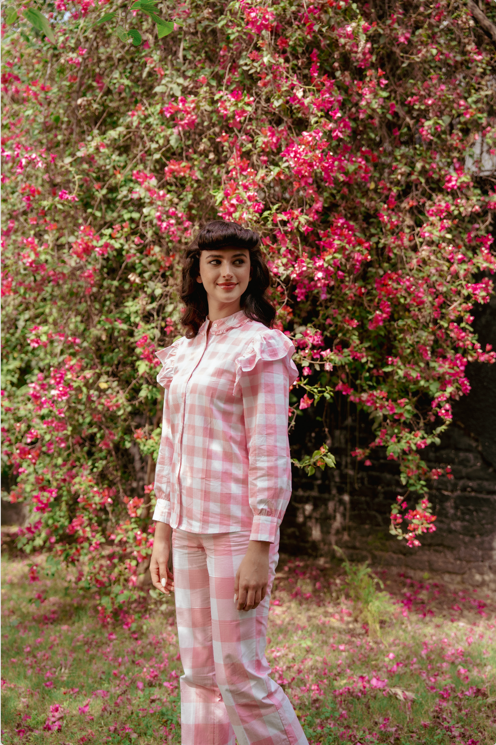Rosé Gingham CO-ORD