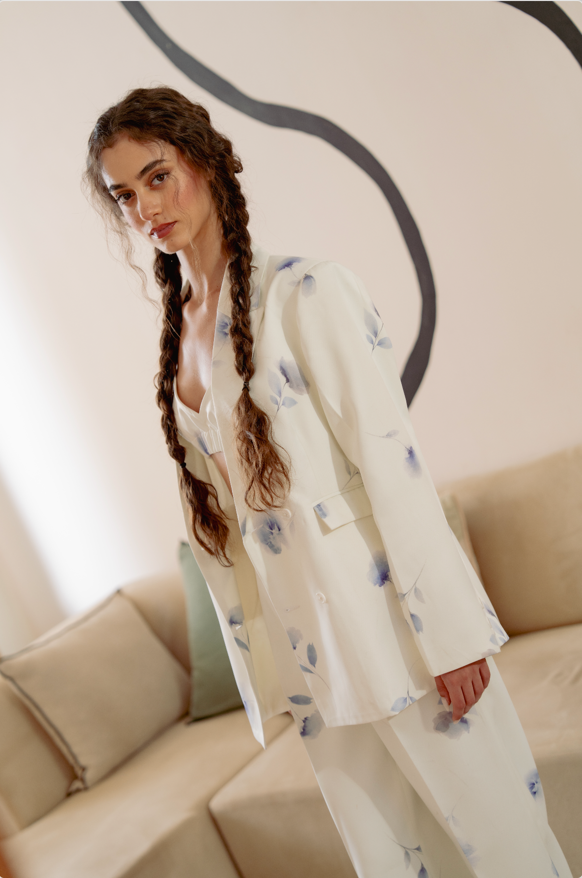 Bare Bloom Blazer Set