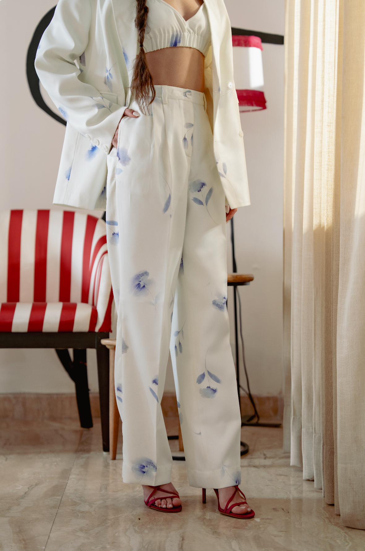 Bare Bloom Blazer Set